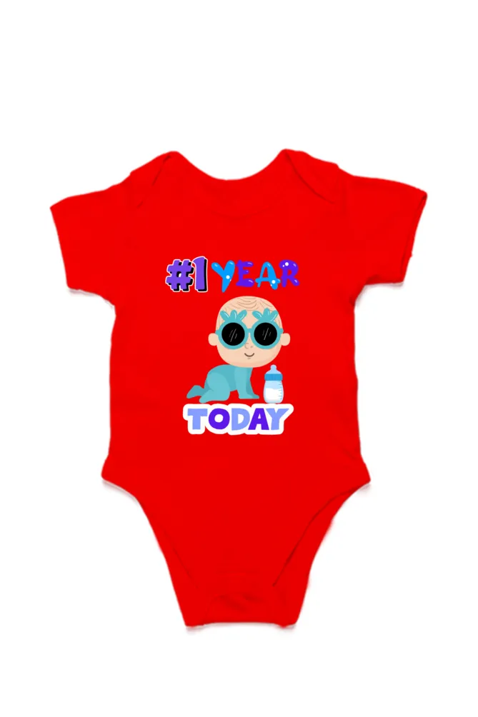 1 Year Celebration : Cool Baby Rompers Printed For Your Baby's Monthly Milestone