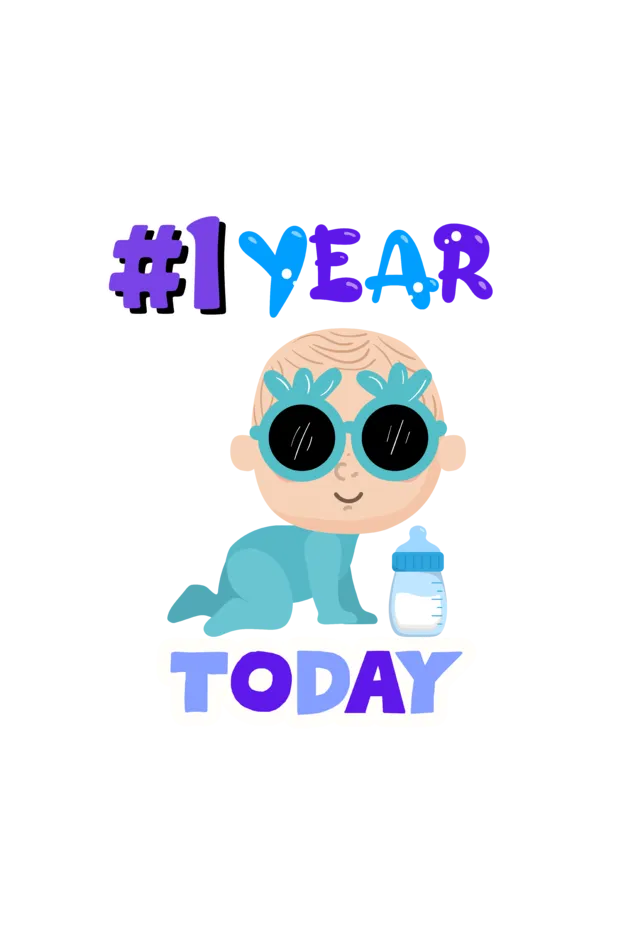 1 Year Celebration : Cool Baby Rompers Printed For Your Baby's Monthly Milestone