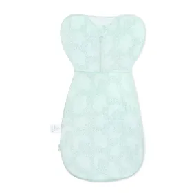 2-in-1 Organic Cotton Zipper Baby Swaddle Up Sack 0.5 TOG - Mint Sky