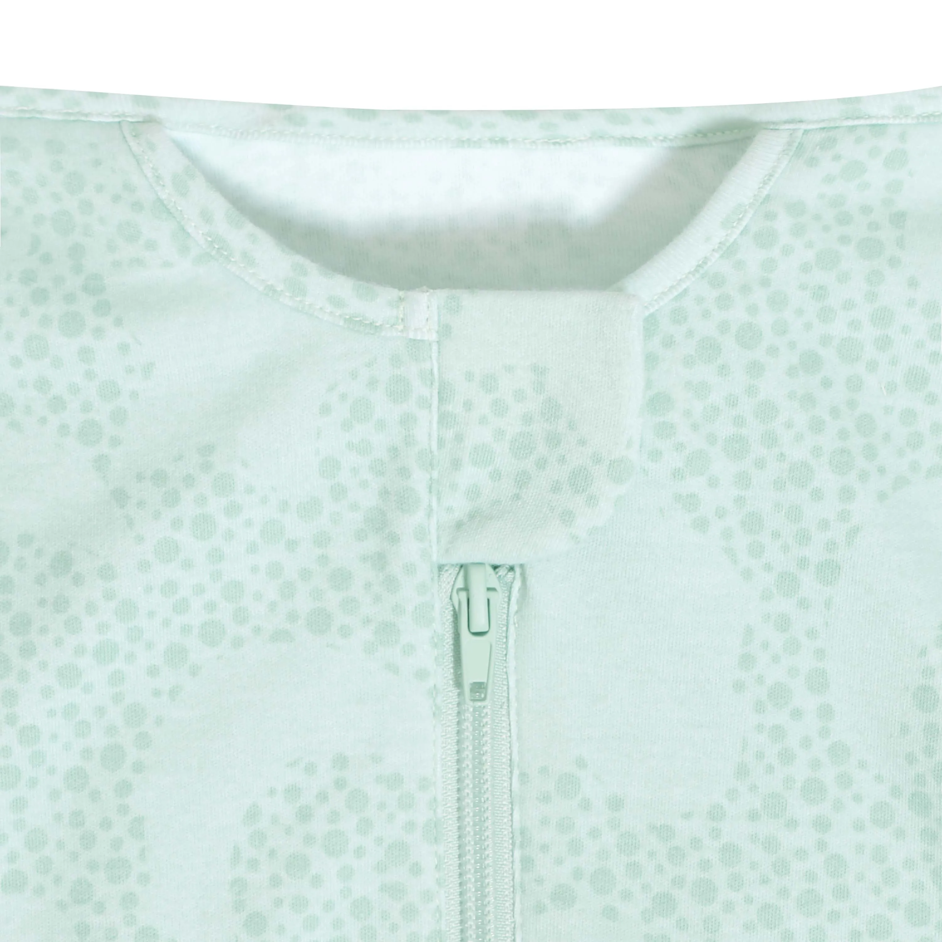 2-in-1 Organic Cotton Zipper Baby Swaddle Up Sack 0.5 TOG - Mint Sky