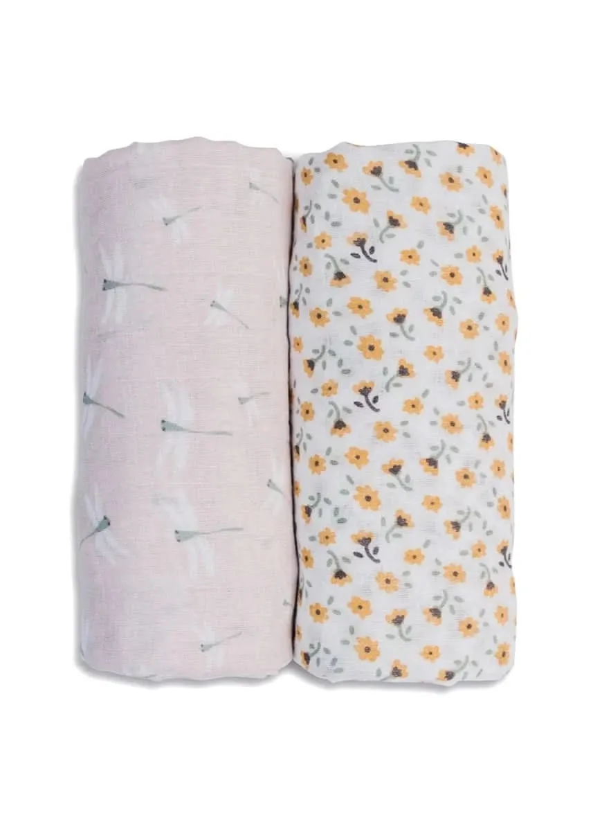 2-pack Cotton Swaddles by Lulujo