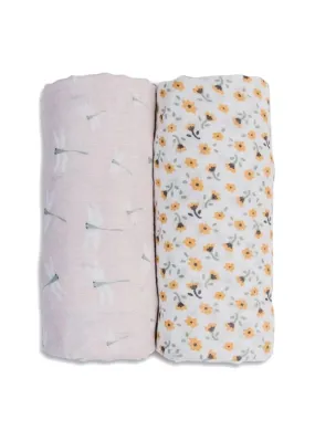2-pack Cotton Swaddles by Lulujo