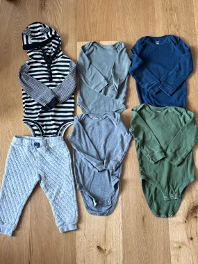 24M Boys Long Sleeve Onesie Bundle with Pants, Kids 24 Month (18-24M)