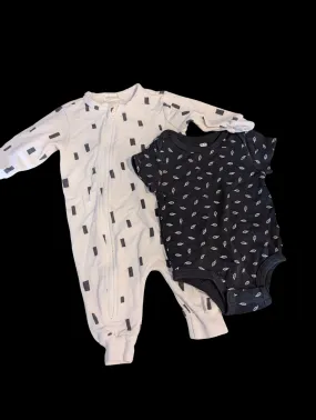 3 months sleeper and onesie