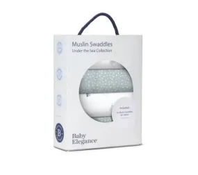 4-Pack Muslin Swaddles - Safari Collection