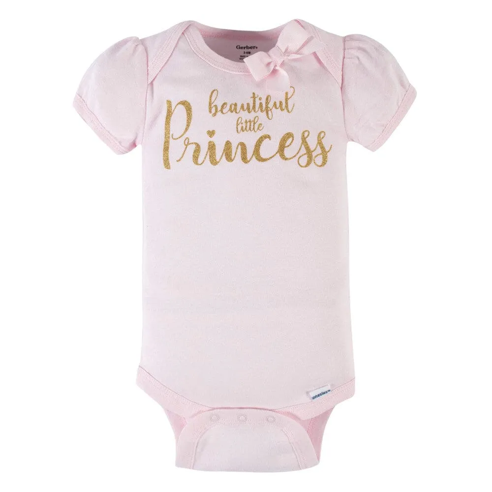 5-Piece Baby Girls Princess Onesies® Bodysuits & Pants Sets