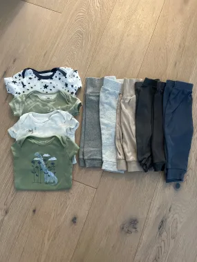 6months Baby onesie and pants bundle (10 items), Kids 6 Month (3-6M)