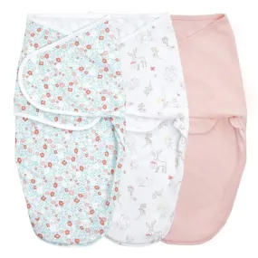 aden   anais essentials wrap swaddle 3 pack - Fairy Tale Flowers 0-3 months