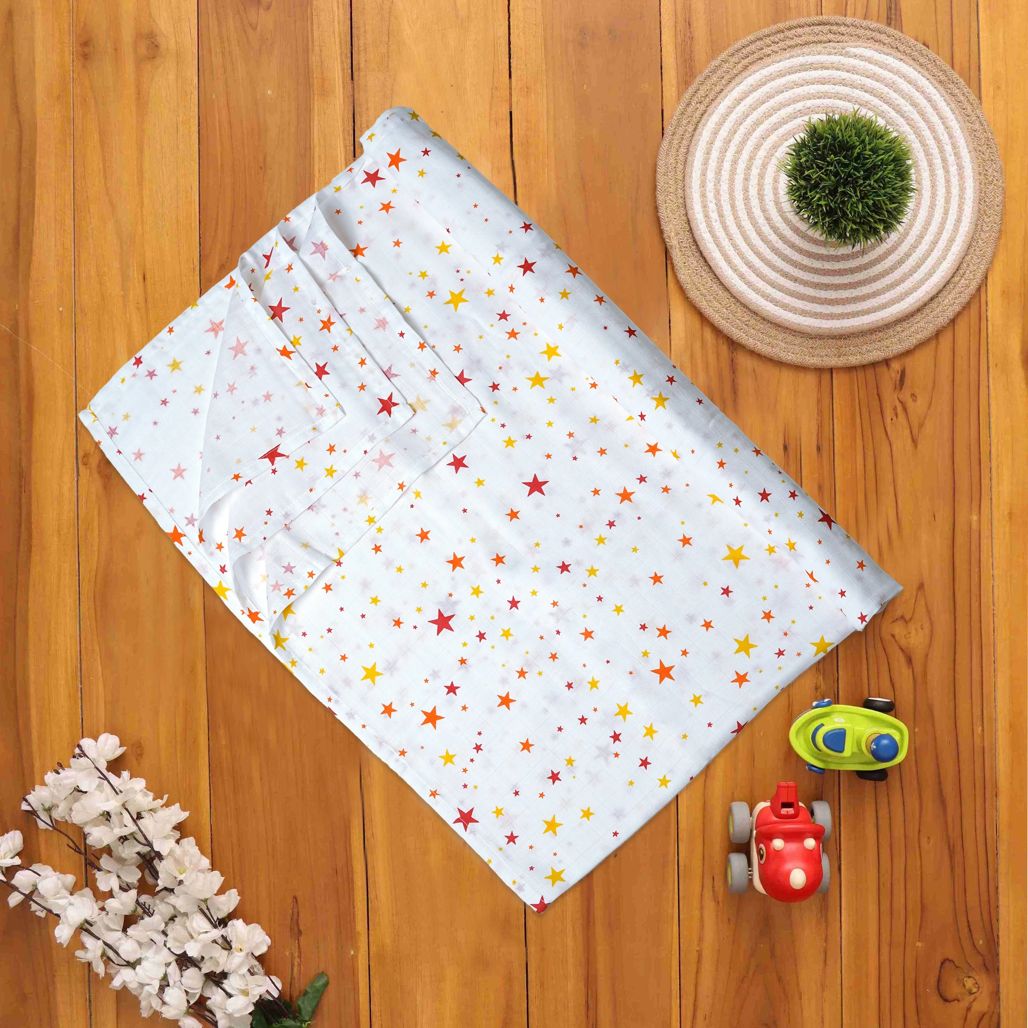Adorable Muslin Baby Swaddles with Charming Prints