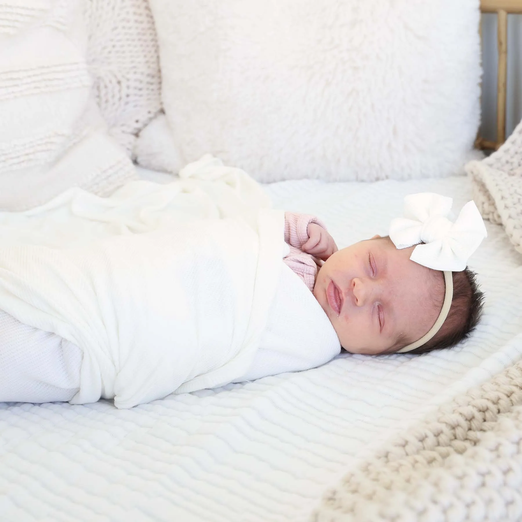 All Bamboo Waffle Swaddle Blankets