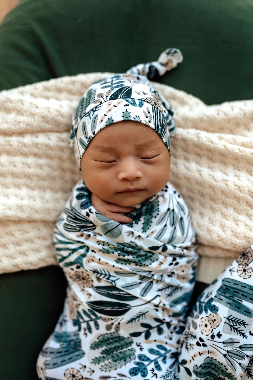 Arizona Organic Jersey Wrap & Beanie Set