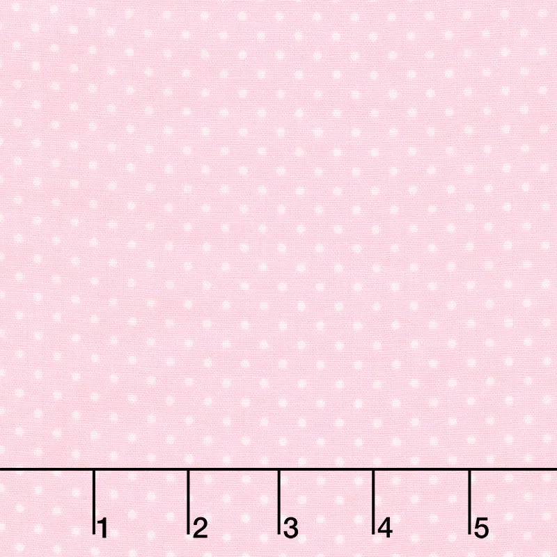 Baby Basics Double Gauze - Dots Baby Pink Yardage