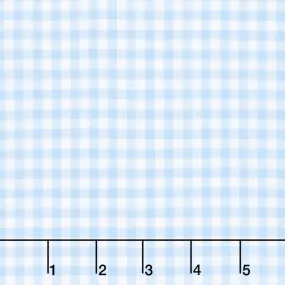 Baby Basics Double Gauze - Gingham Blue Yardage