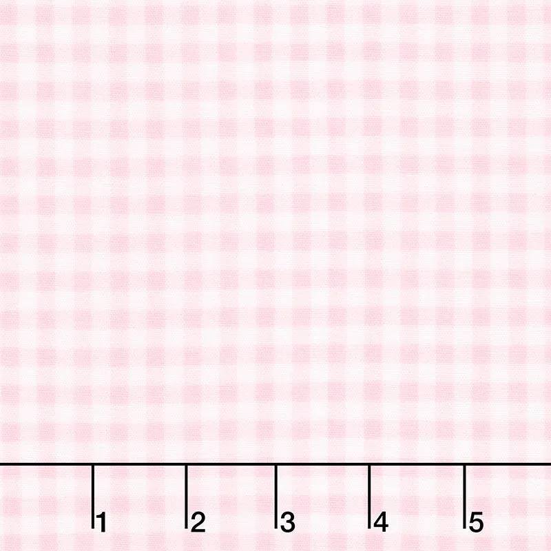 Baby Basics Double Gauze - Gingham Pink Yardage