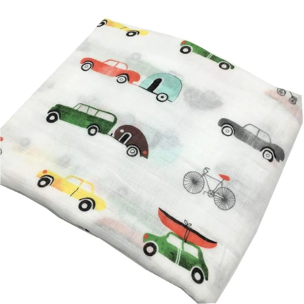 Baby Boy Muslin Winter Swaddle Wrap Blankets
