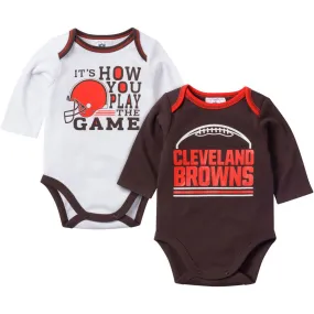 Baby Browns Fan Long Sleeve Onesie 2 Pack