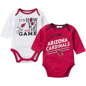 Baby Cardinals Fan Long Sleeve Onesie 2 Pack