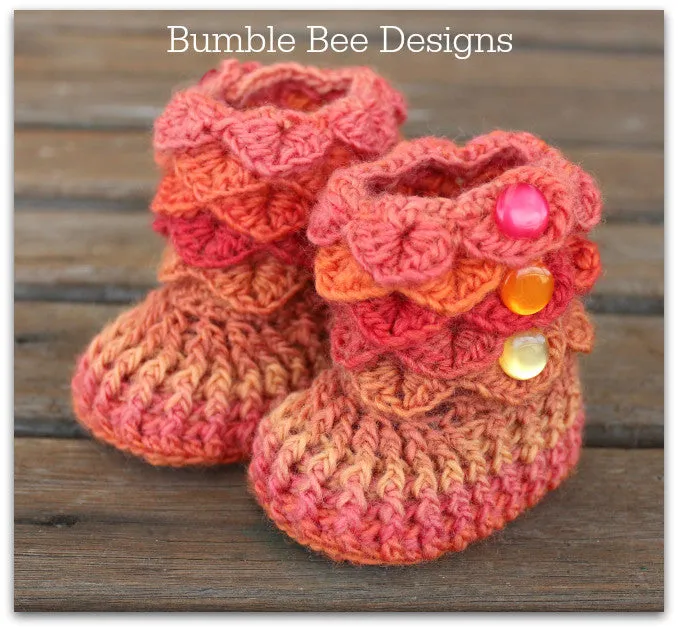 Baby Crochet Beanie & Booties Set