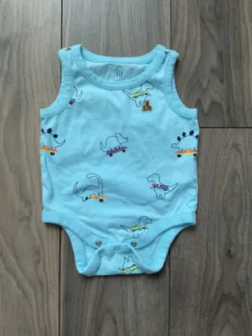 Baby Gap Tanktop Dinosaur Onesie 0-3 Months, Kids 3 Month (0-3M)