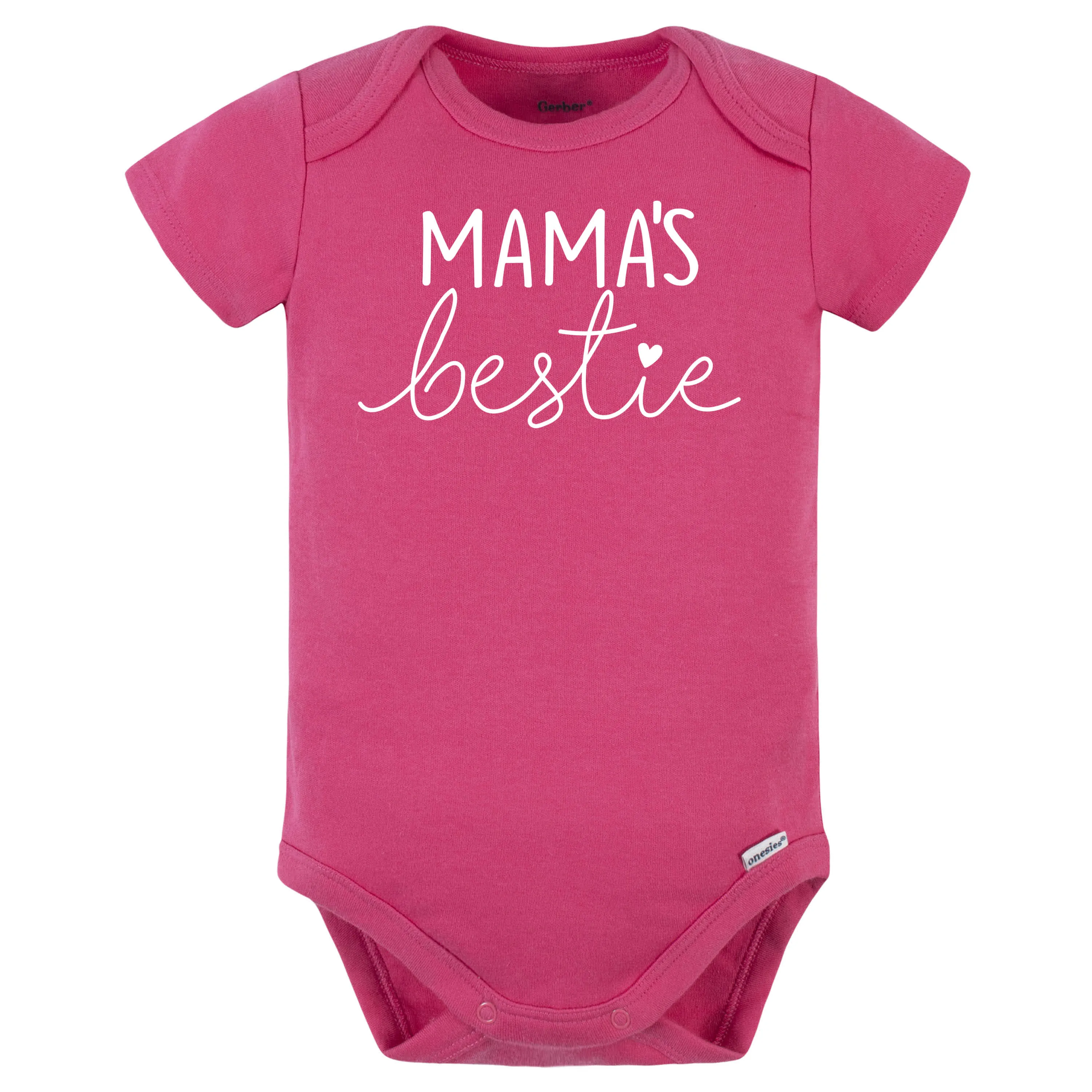 Baby Girls "Mama's Bestie" Short Sleeve Onesies® Bodysuit