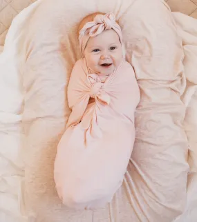 Baby Swaddle/Wrap - Organic Bamboo jersey - Peony