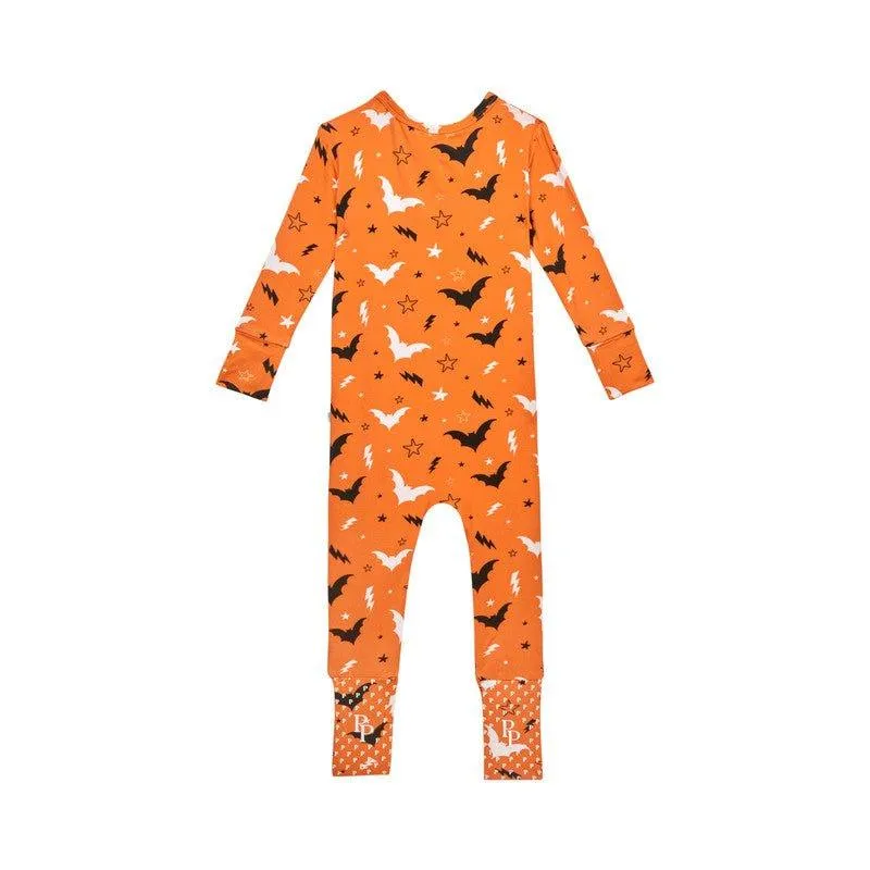 Bamboo Convertible Footie Romper - Hendrix (Bats)