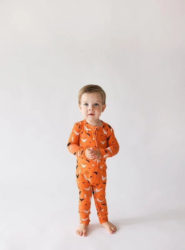 Bamboo Convertible Footie Romper - Hendrix (Bats)