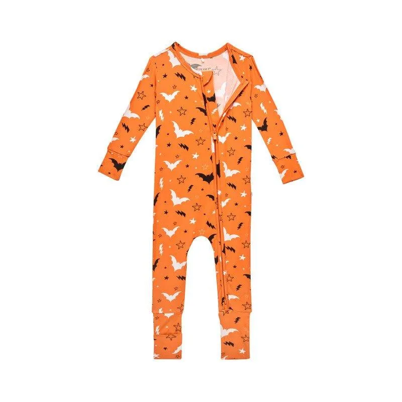 Bamboo Convertible Footie Romper - Hendrix (Bats)