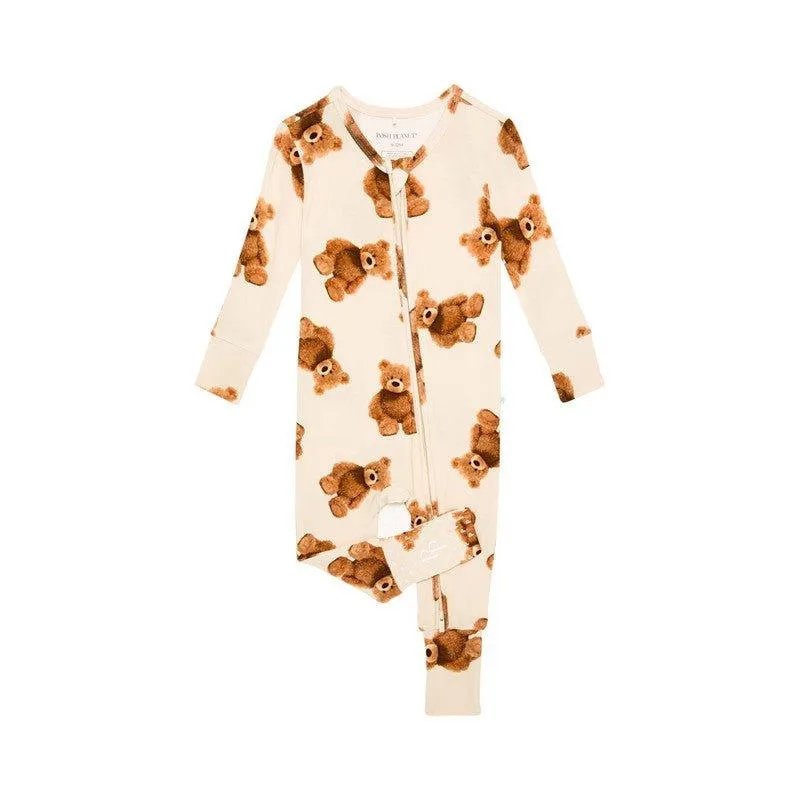 Bamboo Convertible Footie Romper - Teddy Freddy (Bears)