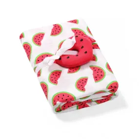 Bamboo Muslin Swaddle Watermelon 120x120cm