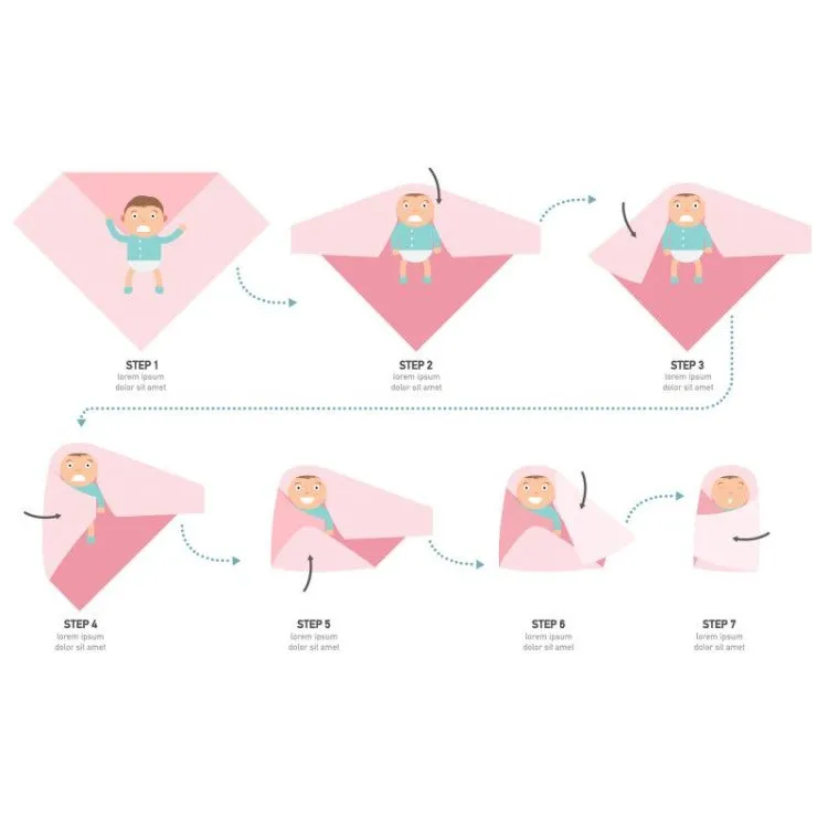 Bamboo Swaddle Blanket | Grid