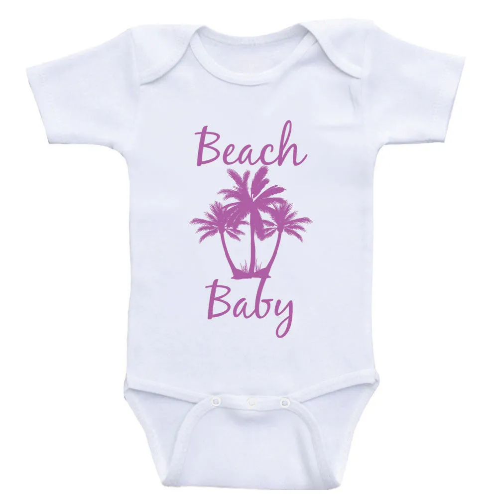 Beach Baby Clothes "Beach Baby" Cute Baby One Piece Shirts