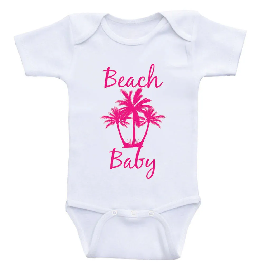 Beach Baby Clothes "Beach Baby" Cute Baby One Piece Shirts