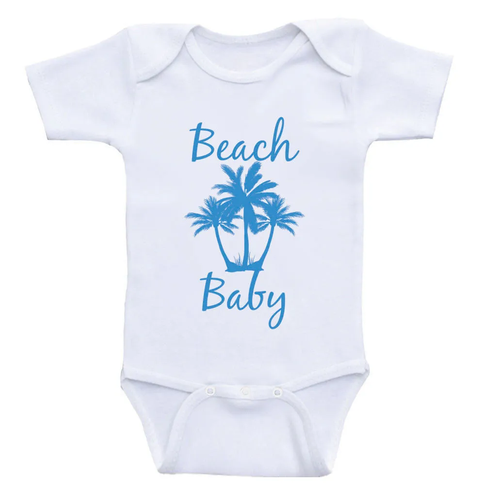 Beach Baby Clothes "Beach Baby" Cute Baby One Piece Shirts