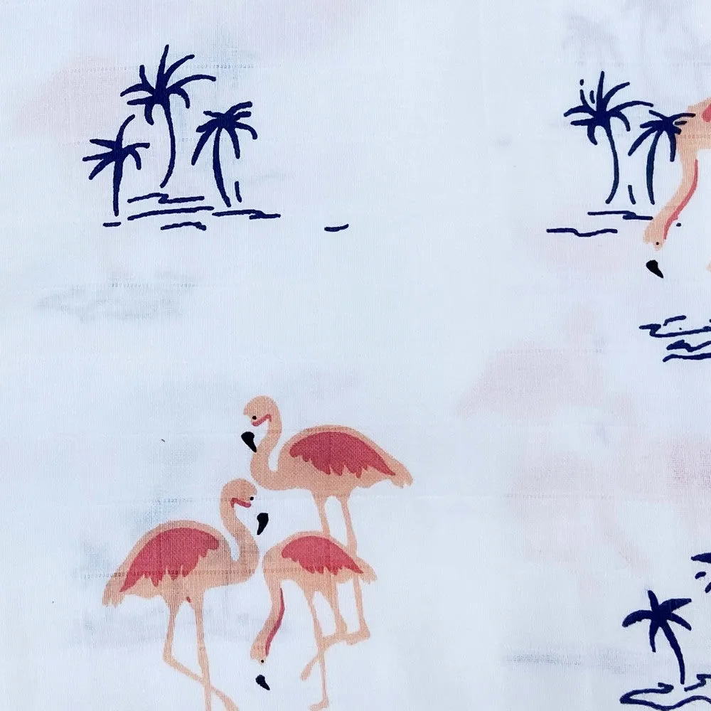 Bird & Flamingo Design Muslin Swaddle Wrap- Pack Of 2