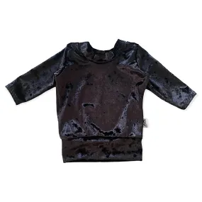 Black Velvet Lounge Top