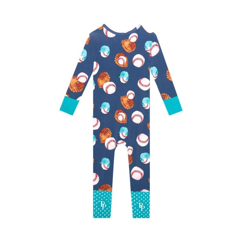 Boy's Bamboo Convertible Footie Romper - Homer (Baseball)