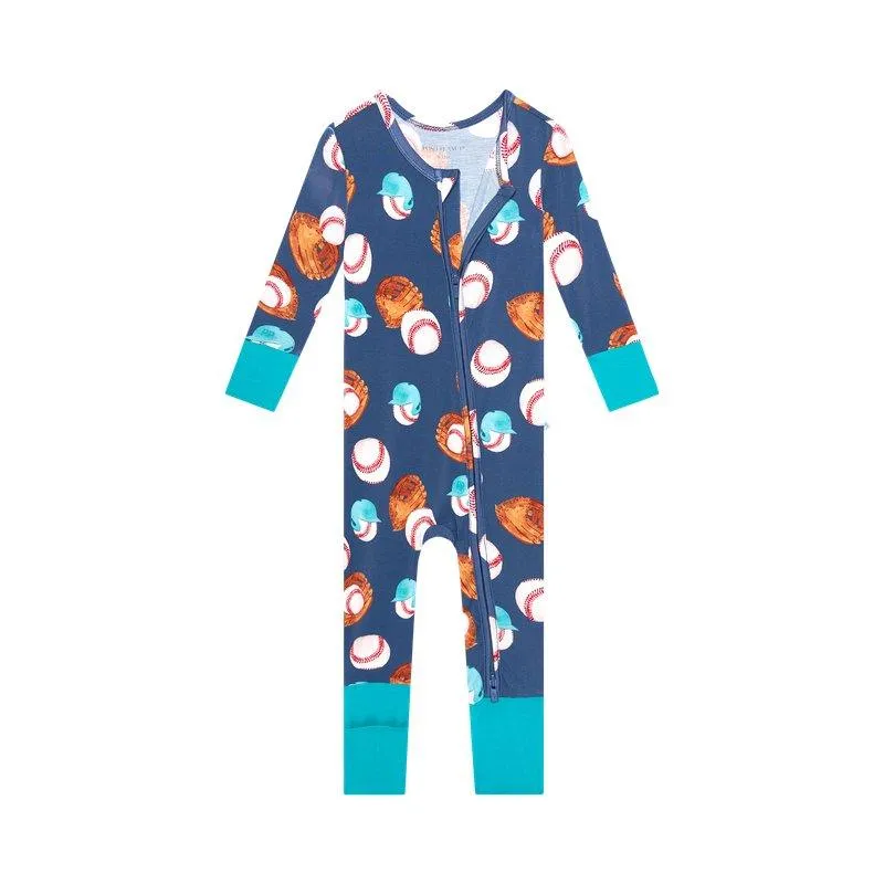 Boy's Bamboo Convertible Footie Romper - Homer (Baseball)