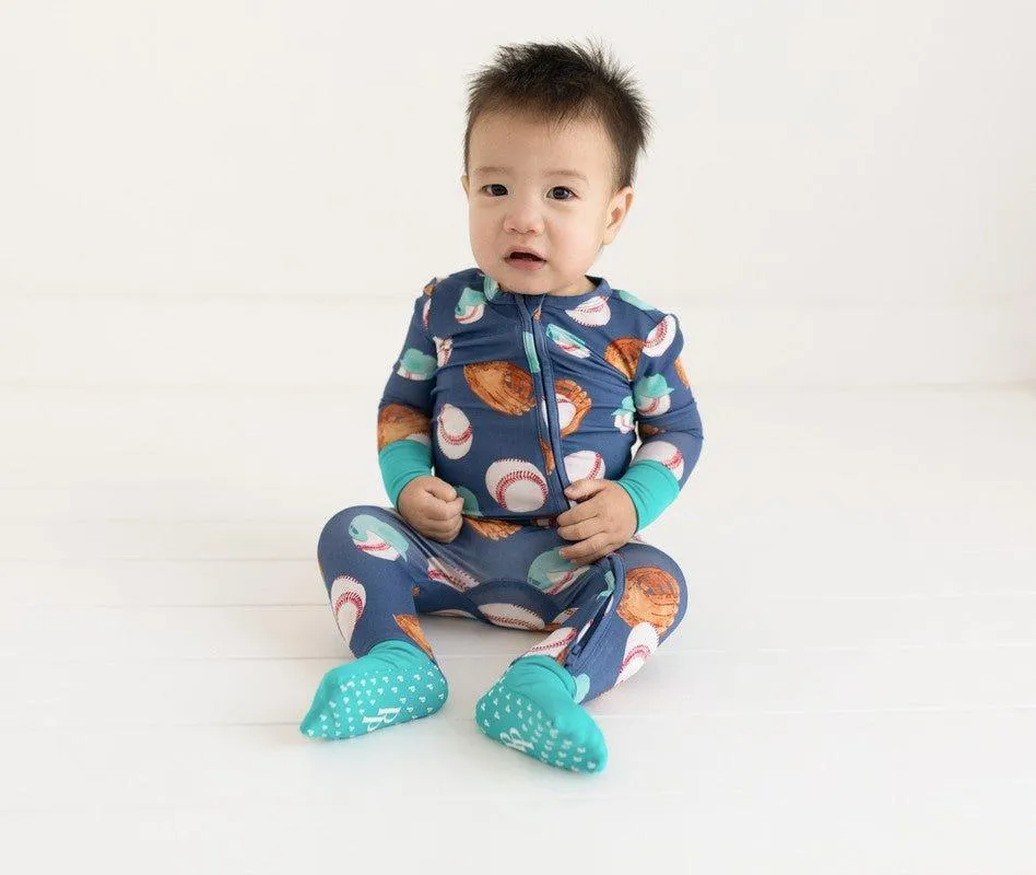 Boy's Bamboo Convertible Footie Romper - Homer (Baseball)
