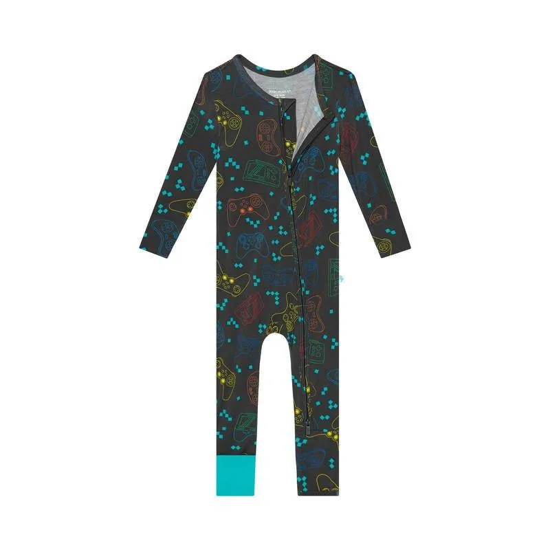 Boy's Bamboo Convertible Footie Romper - Posh Player One