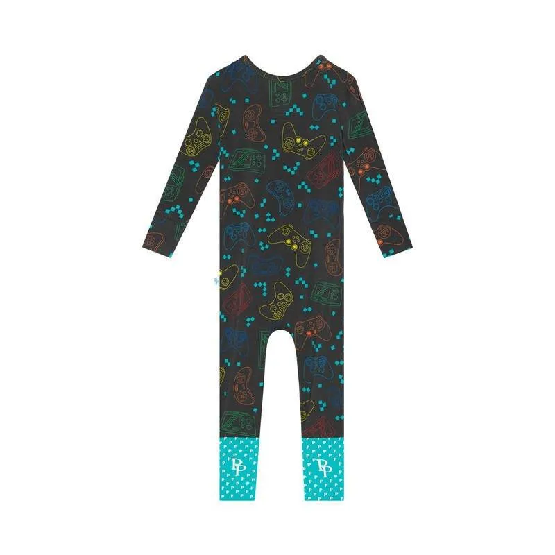Boy's Bamboo Convertible Footie Romper - Posh Player One