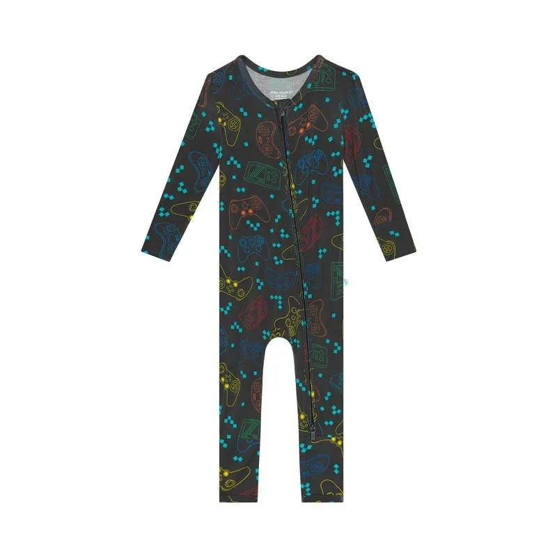 Boy's Bamboo Convertible Footie Romper - Posh Player One
