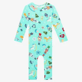 Boy's Bamboo Long Sleeve Basic Romper - Fritz (Nutcrackers)