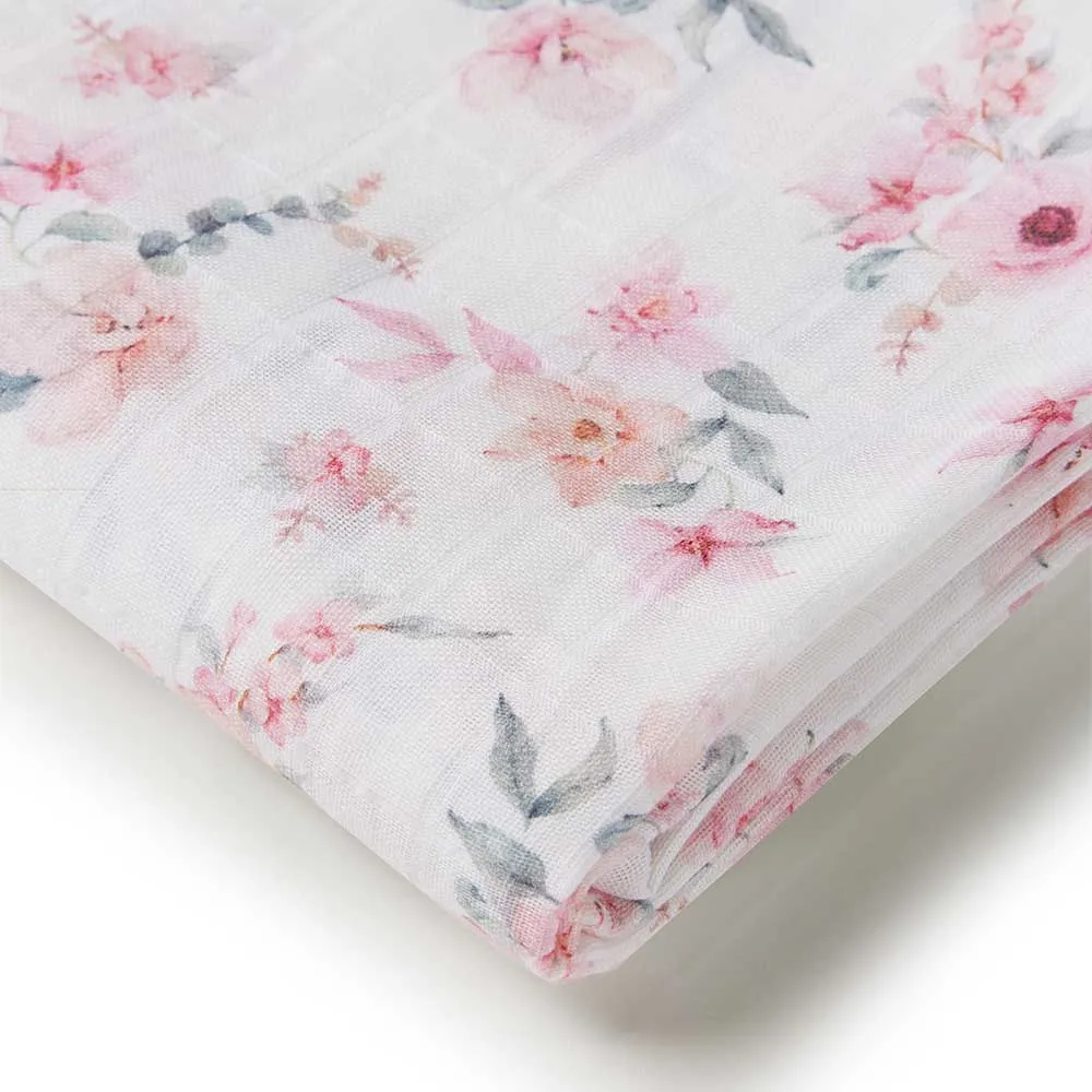 Camille Muslin Wrap Birth Announcement Set