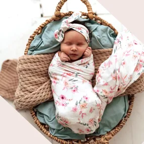 Camille Muslin Wrap Birth Announcement Set