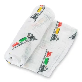 Choo Choo Baby Swaddle Blanket