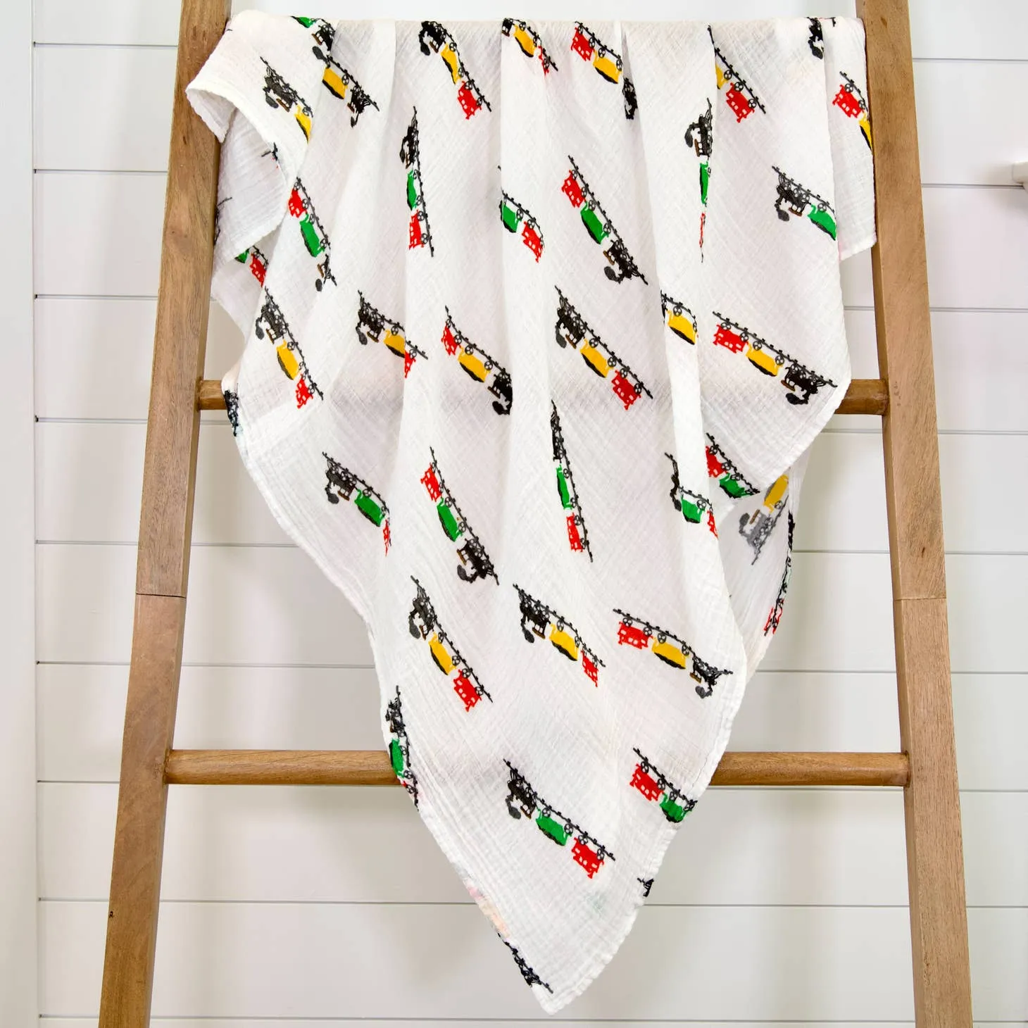 Choo Choo Baby Swaddle Blanket