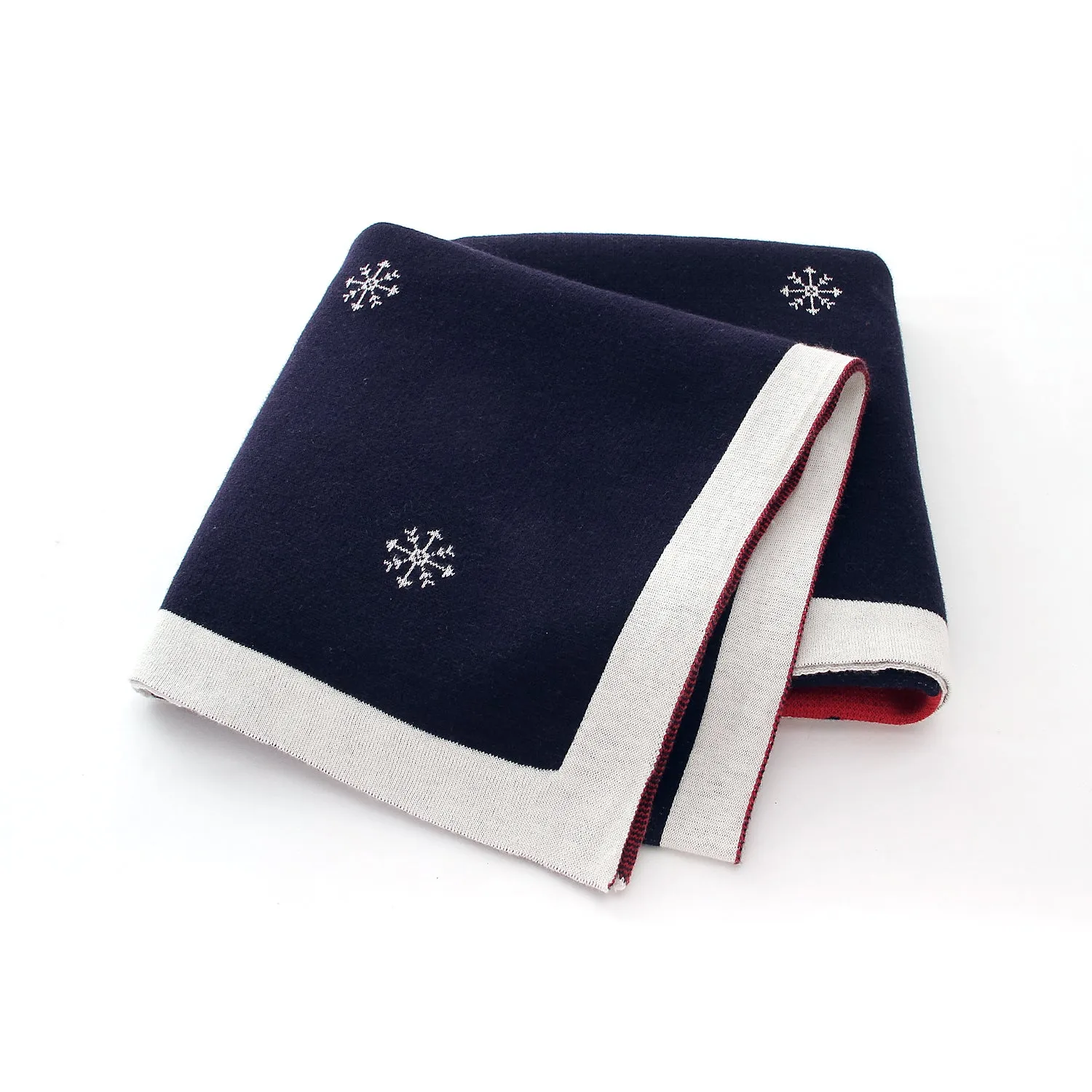 Christmas Elk Printed Wool Ball Solid Color Holding Blanket Cute Baby Blankets