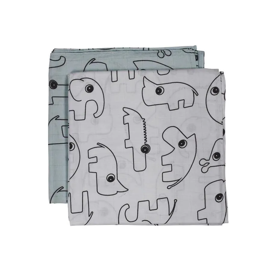 Contour Swaddle 2pk - Grey