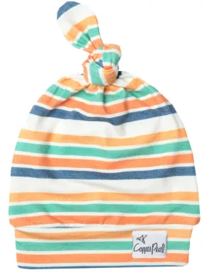 Copper Pearl Retro Top Knot Hat